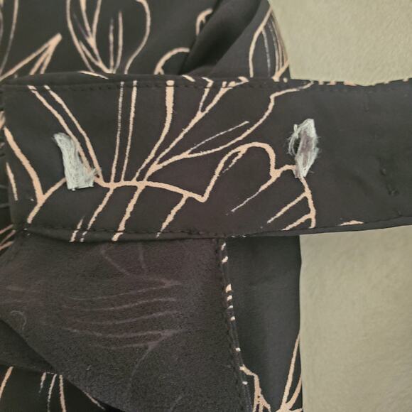 Joie Cedra Black Floral Silk Top XS - Picture 8 of 8